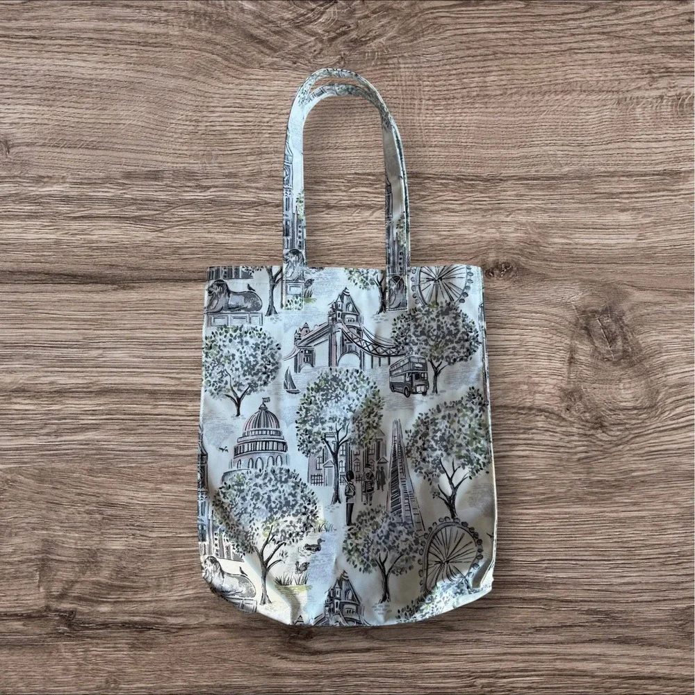 Cath Kidston London Scenery Tote Bag with Pocket Rain‎ Resistant Clean EUC